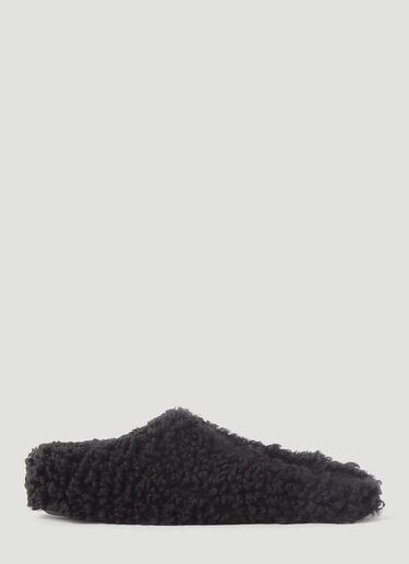 Shearling Fussbett Slippers Marni Shearling Fussbett Slippers Black mni0146032