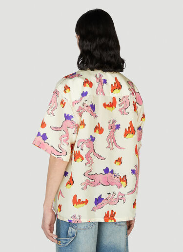Marni Graphic Print Shirt Ivory mni0151004