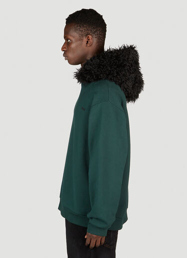 Marni Hairy Hooded Sweatshirt Green mni0153004