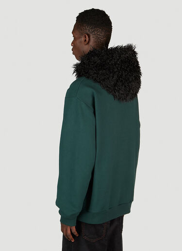 Marni Hairy Hooded Sweatshirt Green mni0153004