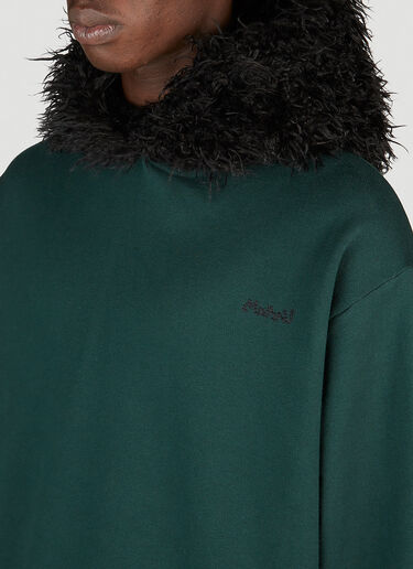 Hairy Hooded Sweatshirt Marni Hairy Hooded Sweatshirt Green mni0153004