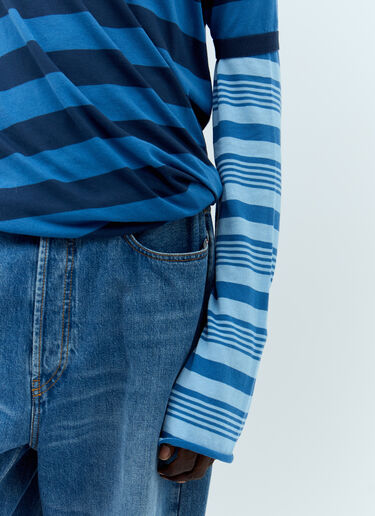 Layered Crewneck Sweater Marni Layered Crewneck Sweater Blue mni0157003