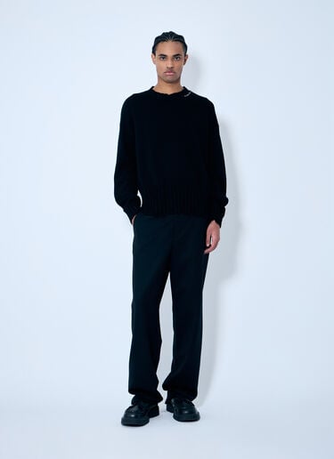 Marni ディストレスコットンセーター  ブラック mni0159003