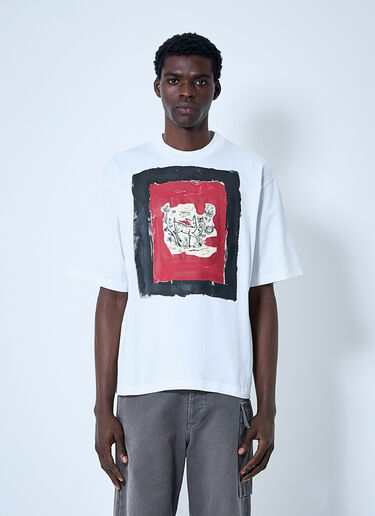 Marni Printed T-Shirt White mni0160002