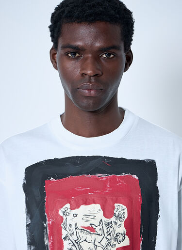 Marni Printed T-Shirt White mni0160002