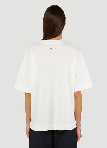 로고 티셔츠 Marni 로고 티셔츠 화이트 mni0245021