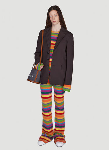 Marni 单排扣西装外套 棕 mni0249009