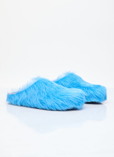 Fussbett Sabot Hairy Mules Marni Fussbett Sabot Hairy Mules Blue mni0255027