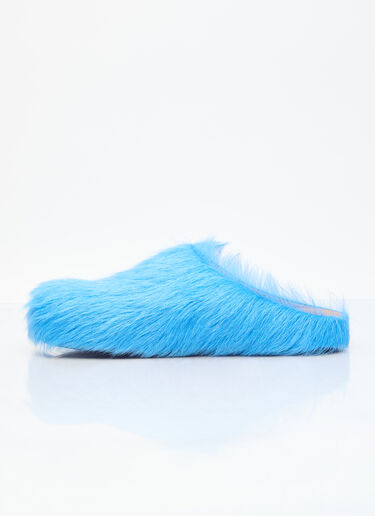 Fussbett Sabot Hairy Mules Marni Fussbett Sabot Hairy Mules Blue mni0255027