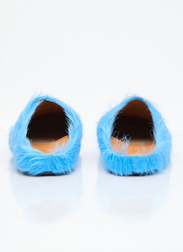 Fussbett Sabot Hairy Mules Marni Fussbett Sabot Hairy Mules Blue mni0255027