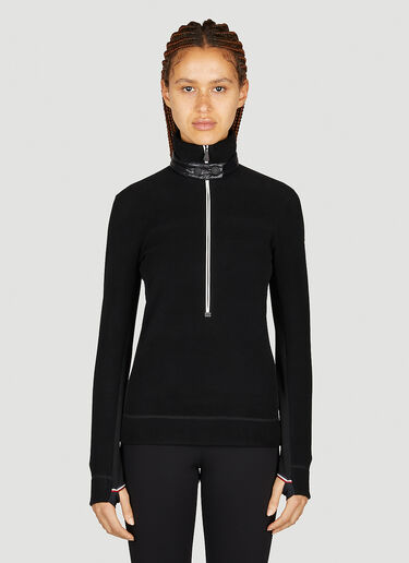 Quarter-Zip-Up Sweatshirt Moncler Grenoble Quarter-Zip-Up Sweatshirt Black mog0253017