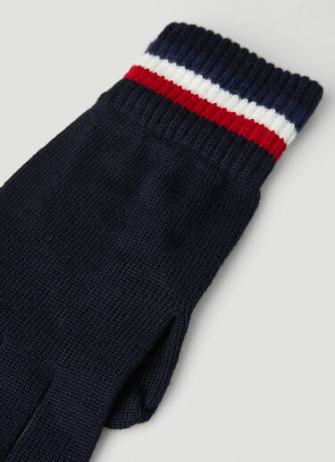 Moncler 徽标贴饰手套 藏蓝 mon0150021