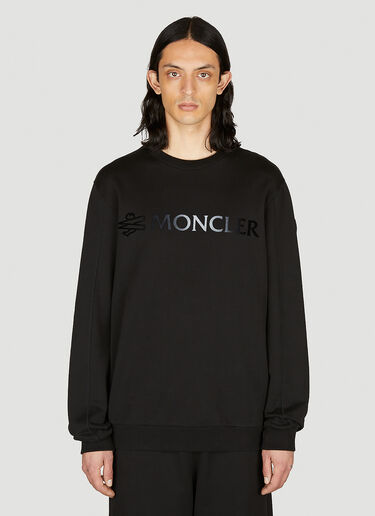 徽标印花运动衫 Moncler 徽标印花运动衫 黑色 mon0153029