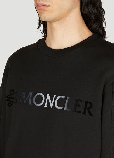 徽标印花运动衫 Moncler 徽标印花运动衫 黑色 mon0153029