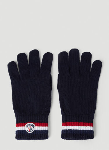 트리컬러 양모 장갑 Moncler 트리컬러 양모 장갑 네이비 mon0154040