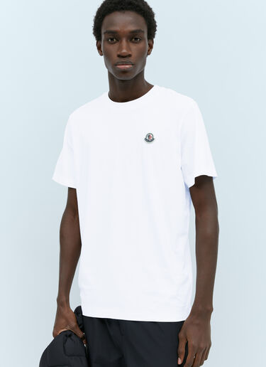 Moncler 徽标贴饰 T 恤 白色 mon0155006
