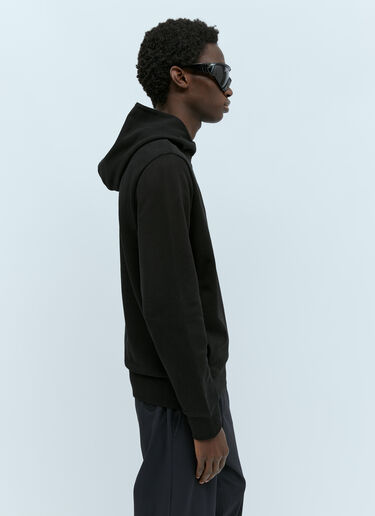 Moncler 로고 자수 후드티셔츠 블랙 mon0155039