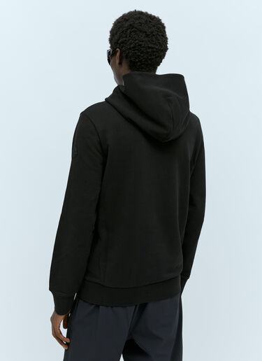 Moncler 로고 자수 후드티셔츠 블랙 mon0155039
