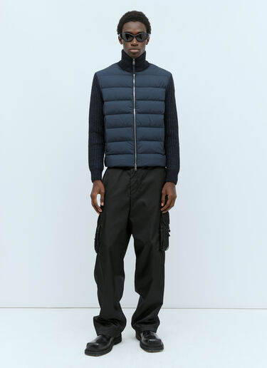 Moncler 패디드 집업 가디건 네이비 mon0155066