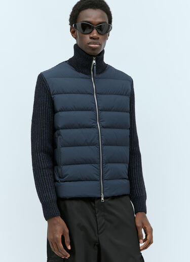Moncler 패디드 집업 가디건 네이비 mon0155066