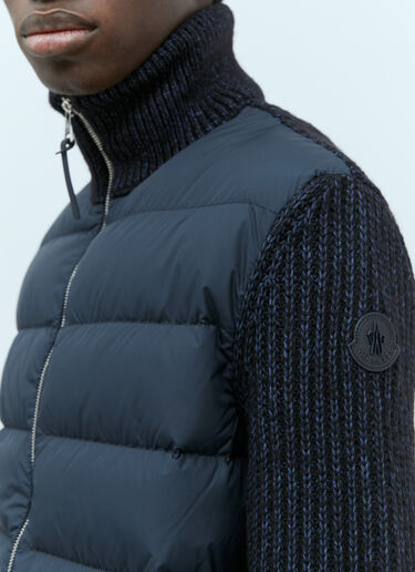 Moncler 패디드 집업 가디건 네이비 mon0155066