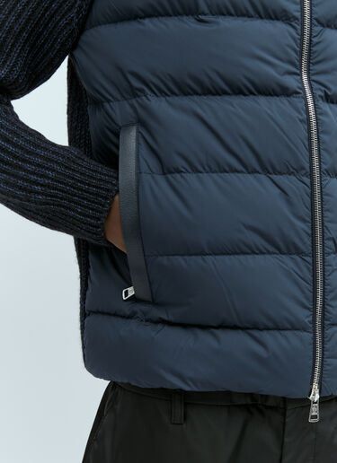 Moncler 패디드 집업 가디건 네이비 mon0155066