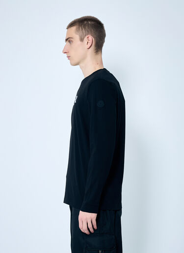 Logo Print Long-Sleeve T-Shirt Moncler Logo Print Long-Sleeve T-Shirt Black mon0159045