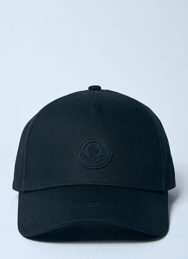 Moncler Logo Patch Baseball Cap Black mon0159055