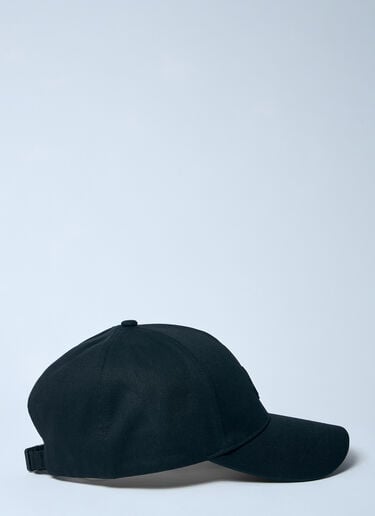 Moncler Logo Patch Baseball Cap Black mon0159055