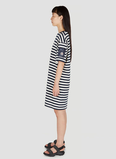 条纹 T 恤连衣裙 Moncler 条纹 T 恤连衣裙 白色 mon0252040