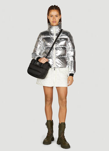 ミューズメタリックダウンジャケット Moncler ミューズメタリックダウンジャケット シルバー mon0253010