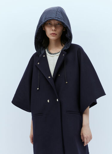 울 후드 케이프 Moncler 울 후드 케이프 블랙 mon0255029