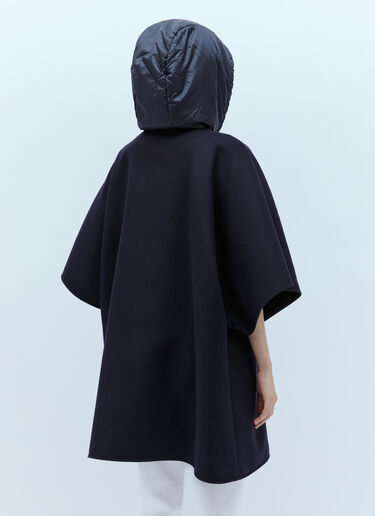 Moncler 울 후드 케이프 블랙 mon0255029
