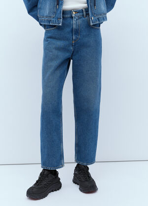 Moncler Cropped Jeans Blue mon0256014