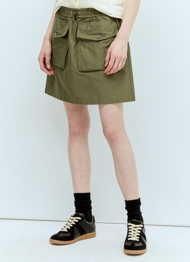 Drawstring Mini Skirt Moncler Drawstring Mini Skirt Green mon0256018