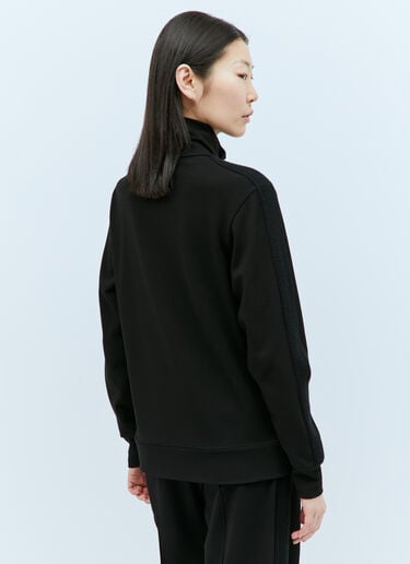 Moncler 徽标贴饰拉链运动衫 黑色 mon0257046