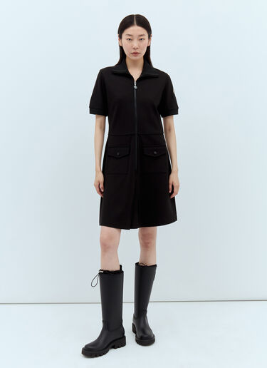 Polo Mini Dress Moncler Polo Mini Dress Black mon0257049