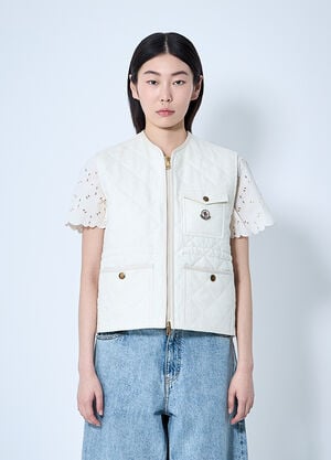 Moncler Vigny 衬垫绗缝背心  米色 mon0260003