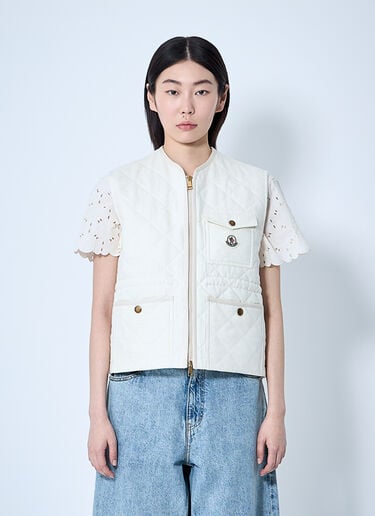 Moncler ヴィグニー・パッド入りキルティングベスト  ベージュ mon0260003