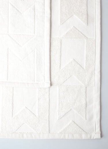 Moncler Cotton-Terry Beach Towel White mon0260023