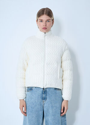 Moncler Padded Cabel Cardigan Beige mon0261012