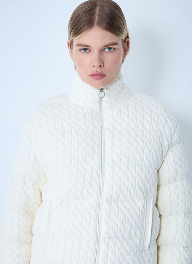 Moncler Padded Cabel Cardigan Beige mon0261012