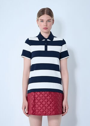 Moncler Striped Polo Shirt White mon0261014