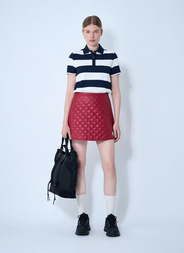 Striped Polo Shirt Moncler Striped Polo Shirt White mon0261014