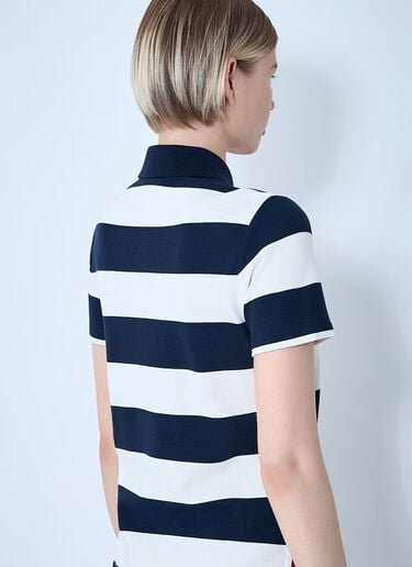 Striped Polo Shirt Moncler Striped Polo Shirt White mon0261014