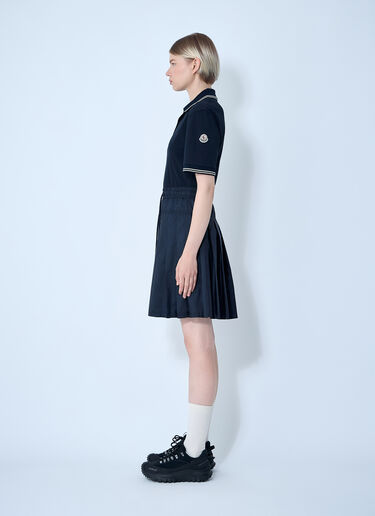 Piquet Polo Shirt Dress Moncler Piquet Polo Shirt Dress Navy mon0261017