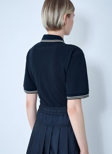 Piquet Polo Shirt Dress Moncler Piquet Polo Shirt Dress Navy mon0261017