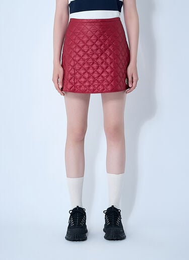 Moncler Quilted Skirt Red mon0261043