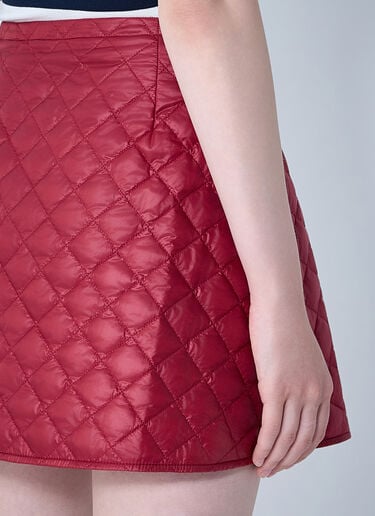 Moncler Quilted Skirt Red mon0261043