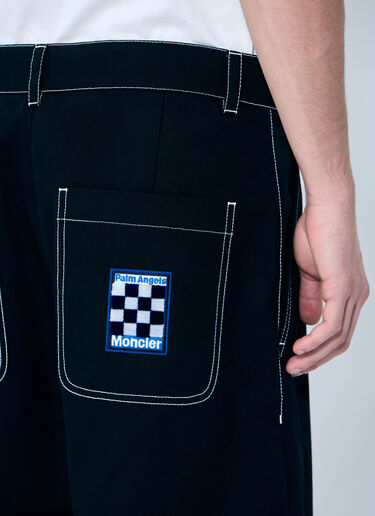 와이드 레그 팬츠 8 Moncler Palm Angels 와이드 레그 팬츠 블랙 mpa0159002